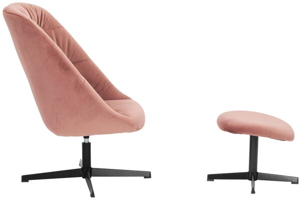 KRESLO – SADA, textil, koralová MID.YOU - Online Only obývacie izby, Online Only