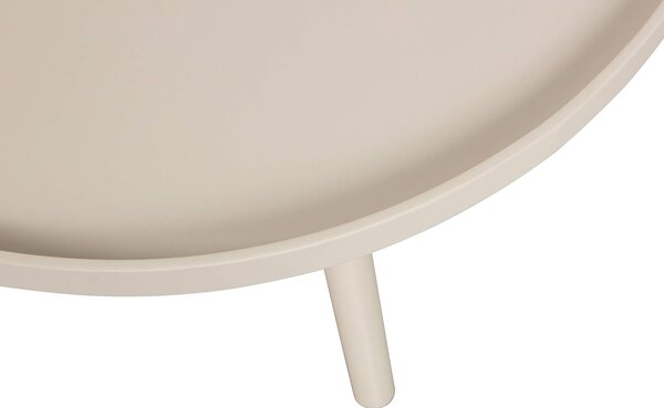 MUZZA Konferenčný stolík Mesa L ø 60 x 34 cm pieskový