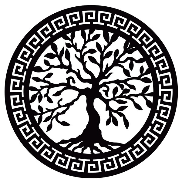 KMDESING | Drevený strom života na stenu - Tree kruh