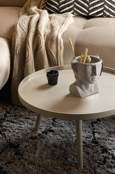 MUZZA Konferenčný stolík Mesa L ø 60 x 34 cm pieskový
