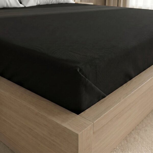 Kvalitex Prestieradlo plachta bavlnené 150x230cm čierne