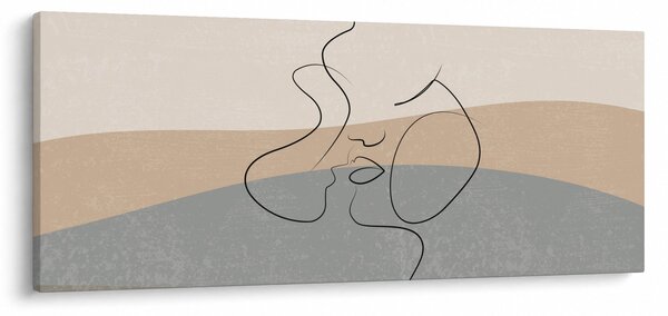 Obraz - Line art bozk (120x50 cm)