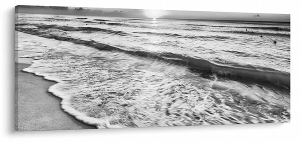 Obraz - Západ slnka pri mori (120x50 cm)