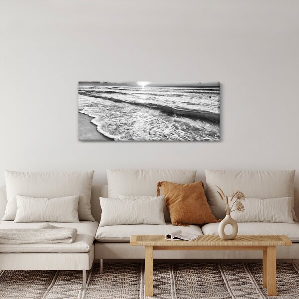 Obraz - Západ slnka pri mori (120x50 cm)