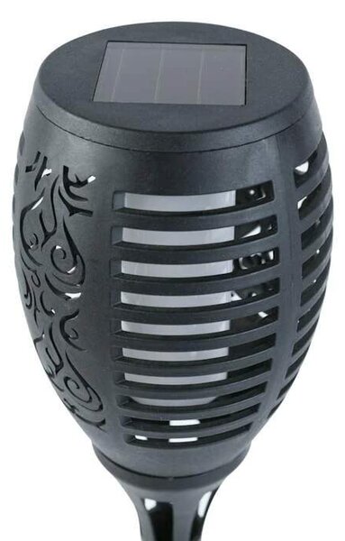 Solárna záhradná fakľa – efekt plameňa 360°, 12 LED, 58 cm, automatická (11262C-6 kusov)