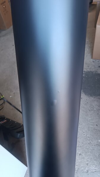 Váza DIRETO, sklolaminát, výška 80 cm, čierny mat