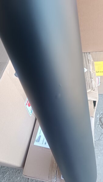 Váza DIRETO, sklolaminát, výška 80 cm, čierny mat