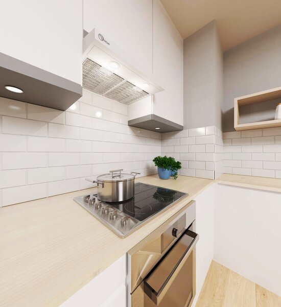 Novoterm Odsávač pár pod skrinku Modo 50 WH, biela