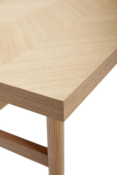 MUZZA Konferenčný stolík ringboe 121 x 51 cm prírodný