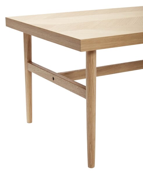 MUZZA Konferenčný stolík ringboe 121 x 51 cm prírodný