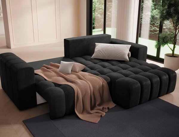 ROHOVÁ SEDAČKA, textil, antracitová MID.YOU - Sedačky, Online Only