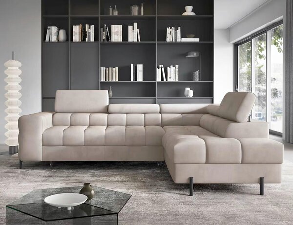 ROHOVÁ SEDAČKA, textil, béžová MID.YOU - Sedačky, Online Only