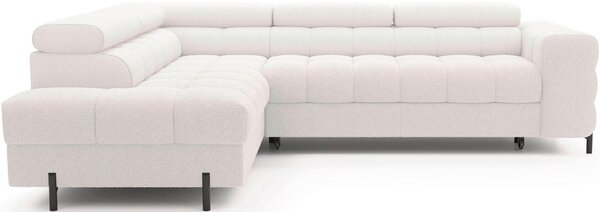 ROHOVÁ SEDAČKA, textil, biela MID.YOU - Sedačky, Online Only