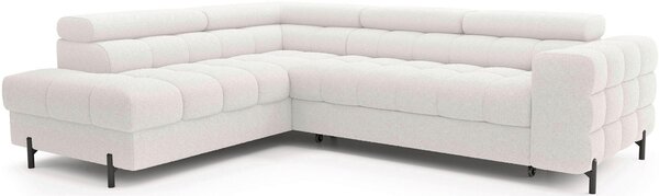 ROHOVÁ SEDAČKA, textil, biela MID.YOU - Sedačky, Online Only
