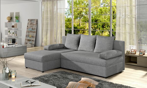 ROHOVÁ SEDAČKA, textil, sivá MID.YOU - Sedačky, Online Only
