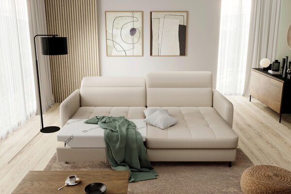 ROHOVÁ SEDAČKA, textil, krémová MID.YOU - Sedačky, Online Only