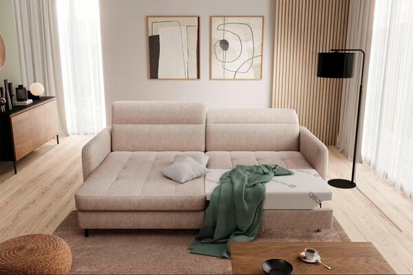 ROHOVÁ SEDAČKA, textil, béžová MID.YOU - Sedačky, Online Only