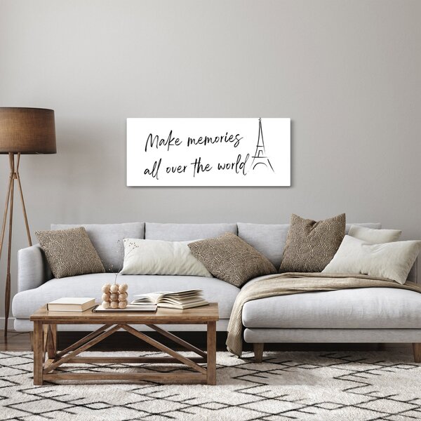 Obraz - Make memories (120x50 cm)