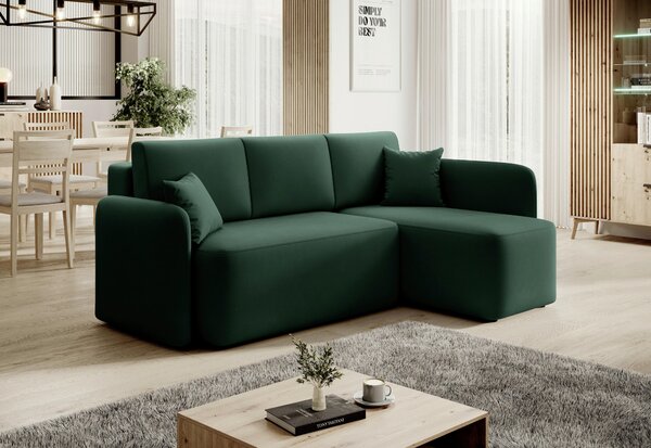 ROHOVÁ SEDAČKA, textil, zelená MID.YOU - Sedačky, Online Only