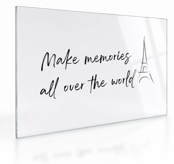 Sklenený obraz - Make memories (70x50 cm)