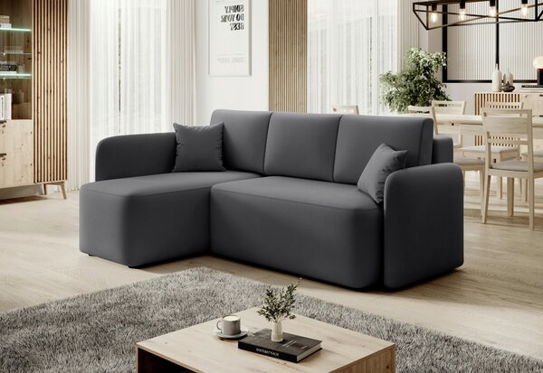 ROHOVÁ SEDAČKA, textil, sivá MID.YOU - Sedačky, Online Only