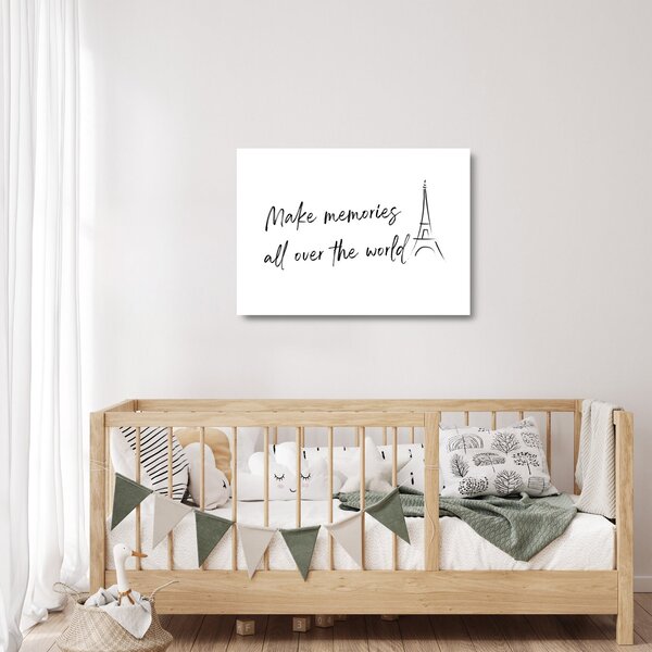 Sklenený obraz - Make memories (70x50 cm)