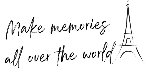 Sklenený obraz - Make memories (70x50 cm)