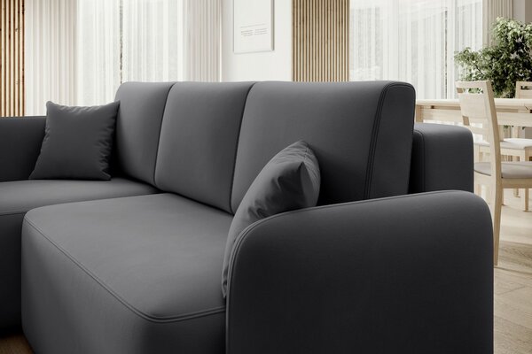 ROHOVÁ SEDAČKA, textil, sivá MID.YOU - Sedačky, Online Only