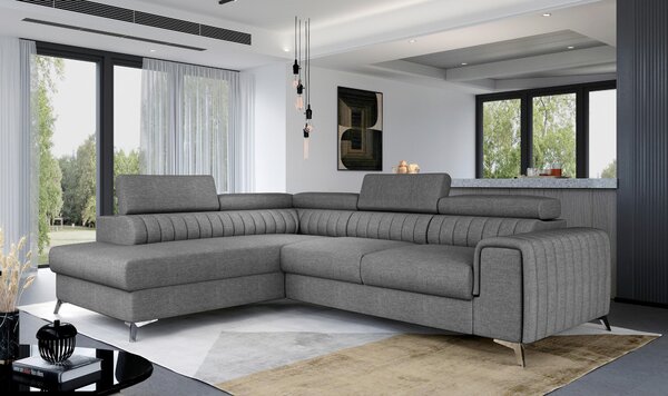 ROHOVÁ SEDAČKA, textil, sivá MID.YOU - Sedačky, Online Only