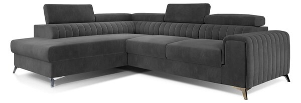 ROHOVÁ SEDAČKA, textil, antracitová MID.YOU - Sedačky, Online Only