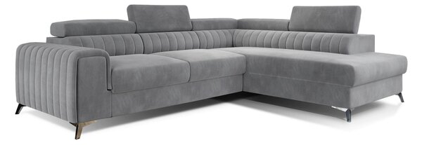 ROHOVÁ SEDAČKA, textil, svetlosivá MID.YOU - Sedačky, Online Only