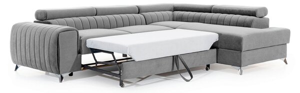 ROHOVÁ SEDAČKA, textil, svetlosivá MID.YOU - Sedačky, Online Only