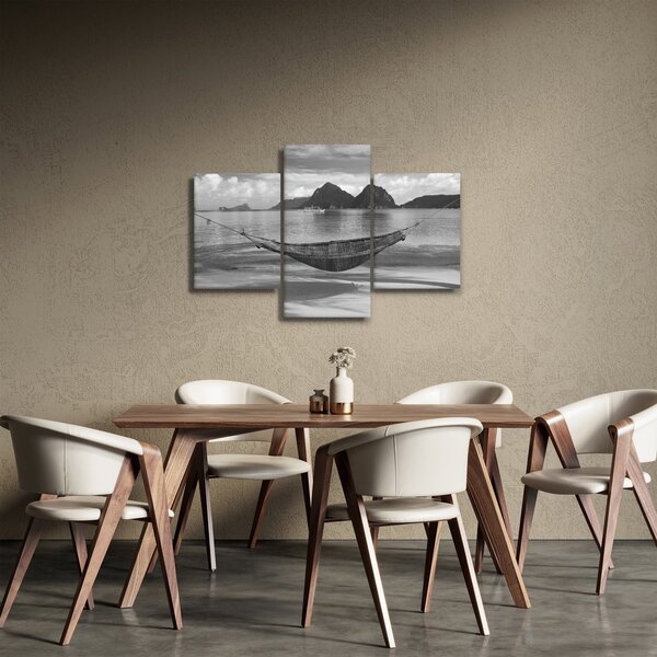 Obraz - Hojdacia sieť na pláži (90x60 cm)