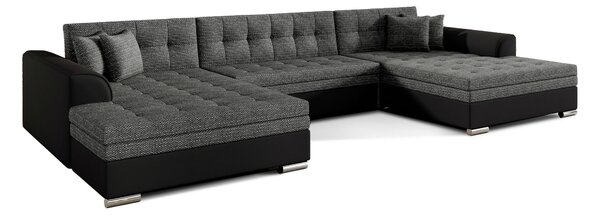 SEDACIA SÚPRAVA, textil, čierna, tmavosivá MID.YOU - Online Only obývacie izby, Online Only