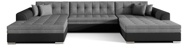 SEDACIA SÚPRAVA, textil, sivá, čierna MID.YOU - Online Only obývacie izby, Online Only