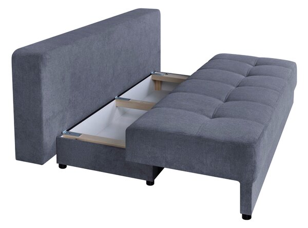 ROZKLADACIA POHOVKA, textil, kompozitné drevo, antracitová P & B - Sedačky, Online Only