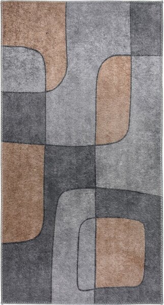 Sivý umývateľný koberec 80x150 cm – Vitaus
