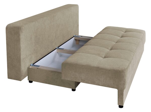 ROZKLADACIA POHOVKA, kompozitné drevo, textil, béžová P & B - Sedačky, Online Only