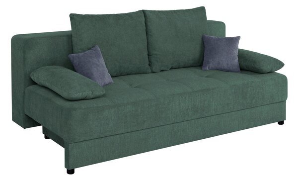 ROZKLADACIA POHOVKA, textil, kompozitné drevo, petrolejová P & B - Sedačky, Online Only