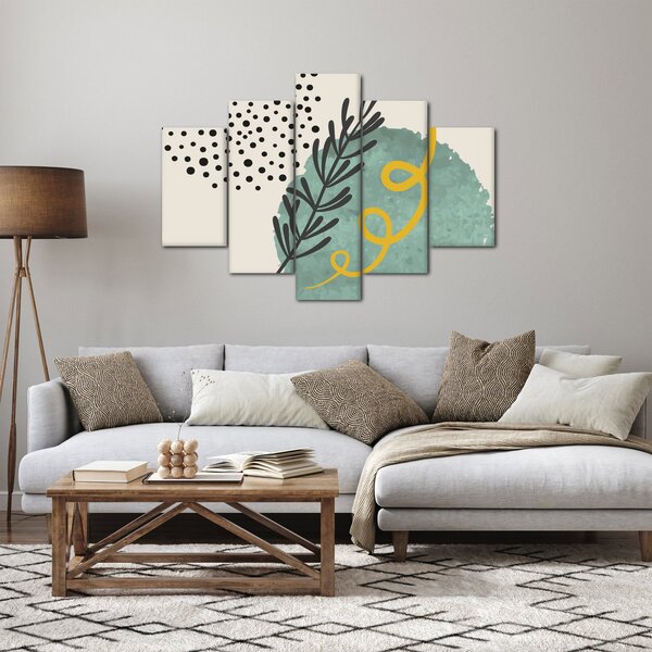 Obraz - Abstraktné listy N⁰1 (150x105 cm)