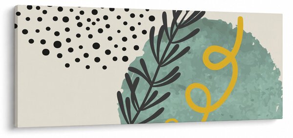 Obraz - Abstraktné listy N⁰1 (120x50 cm)