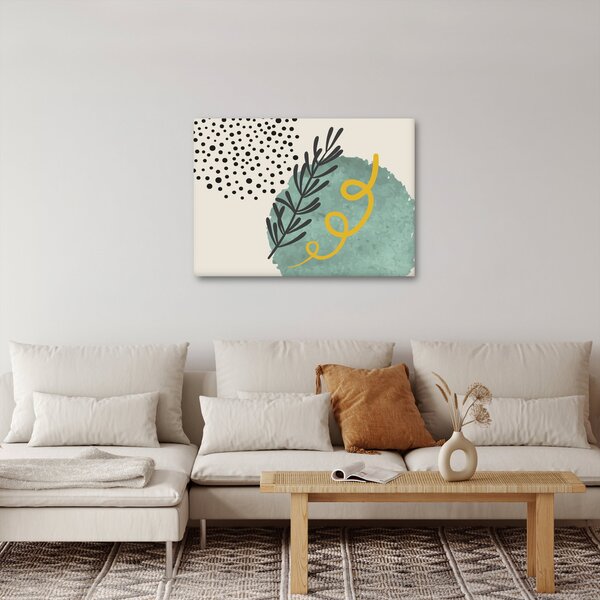 Obraz - Abstraktné listy N⁰1 (70x50 cm)