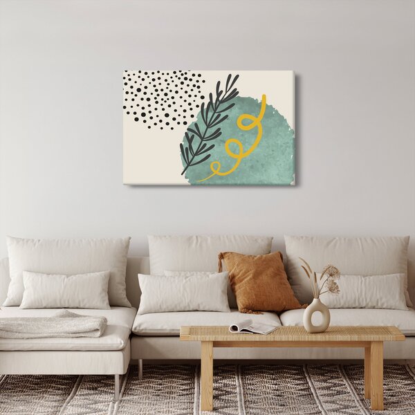 Obraz - Abstraktné listy N⁰1 (90x60 cm)