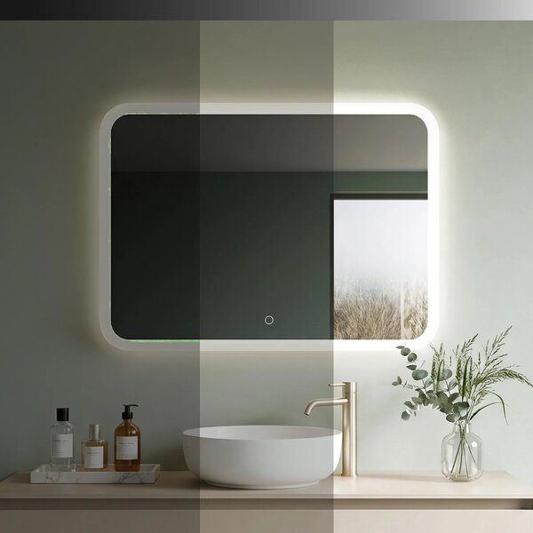 Rea Zrkadlo 80x60 cm s regulovateľným LED osvetlením HOM-01522