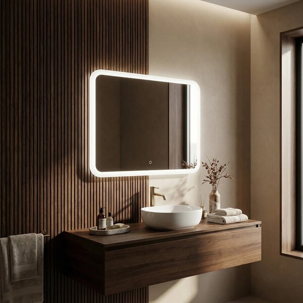Rea Zrkadlo 80x60 cm s regulovateľným LED osvetlením HOM-01522