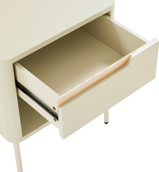 NOČNÝ STOLÍK, dub, sivobiela, 45/55/40 cm Carryhome - Obývacie zostavy, Online Only
