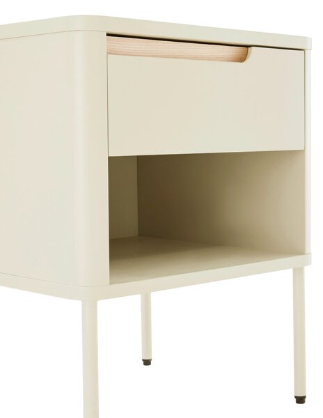 NOČNÝ STOLÍK, dub, sivobiela, 45/55/40 cm Carryhome - Obývacie zostavy, Online Only