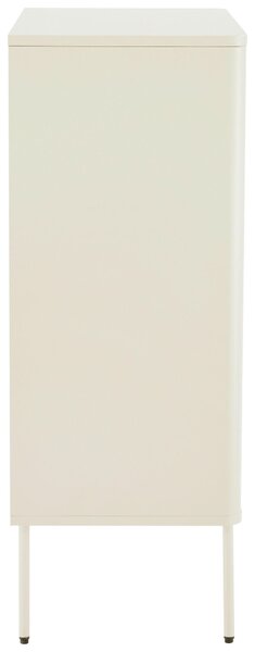 KOMODA, dub, sivobiela, 80/105/40 cm Carryhome - Komody, Online Only