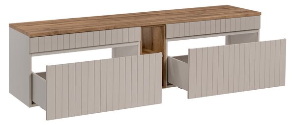 Kúpeľňová skrinka s doskou ICONIC Cashmere D180/1 | 180 cm