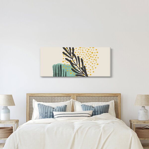 Obraz - Abstraktné listy N⁰3 (120x50 cm)